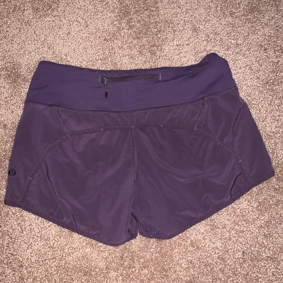 Purple Lululemon speed up mid rise short - Picture 2 of 4